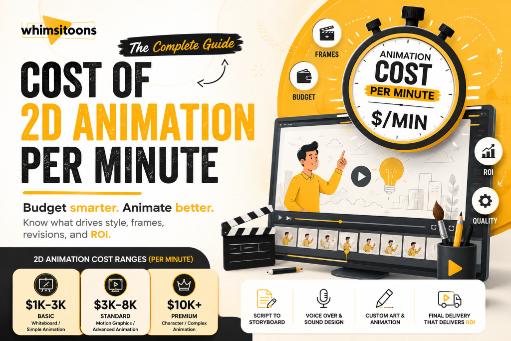 cost of 2d animation per minute