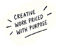 Creative work priced with purpose